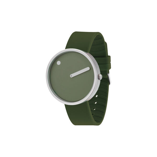 PICTO armbandsur, fresh olive/steel/fresh olive, Picto