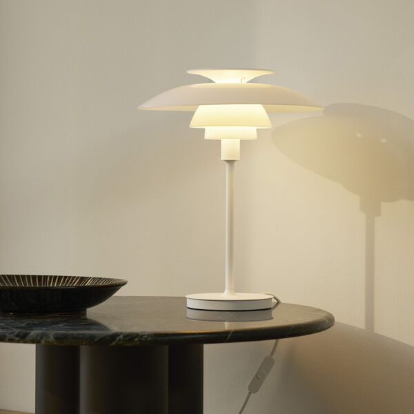 PH 80 Bordslampa, opal white/white, Louis Poulsen