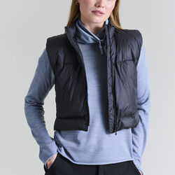 Feather down kort väst, black, BITTE KAI RAND