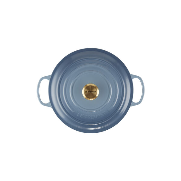 Signature gjutj&auml;rn rund gryta &Oslash; 28 cm, chambray, Le Creuset