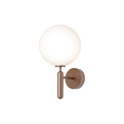 Miira Outdoor Wall Lamp, dark bronze/opal, Nuura