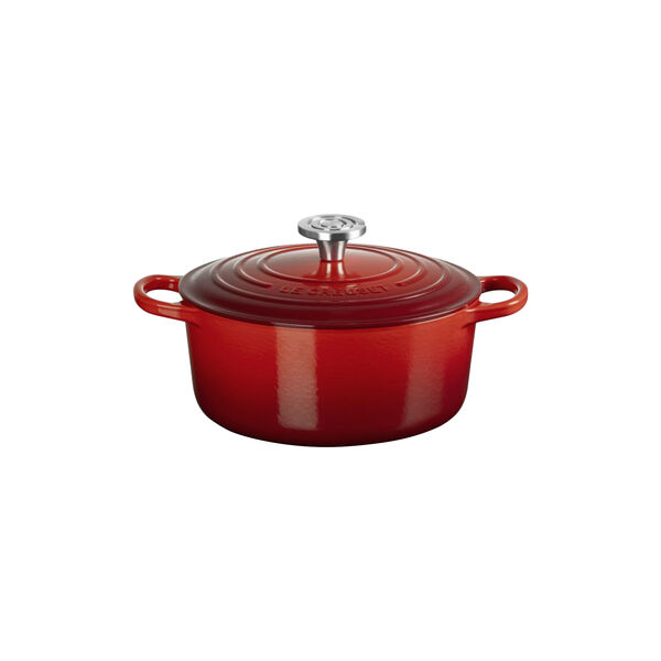 Signature gjutj&auml;rn rund gryta | 24 cm | Cerise, Le Creuset