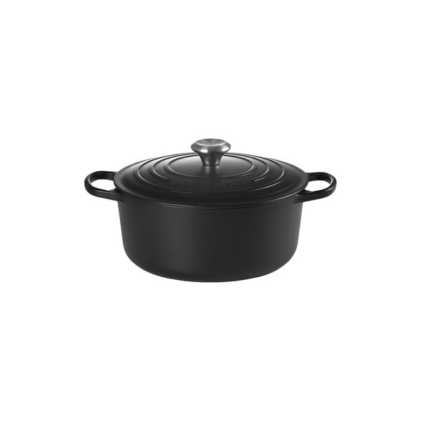 Signature gjutj&auml;rn rund gryta &Oslash; 26 cm, matte black, Le Creuset