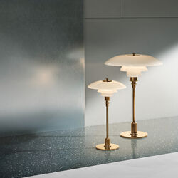 PH 2/1 bordslampa, m&auml;ssing, Louis Poulsen