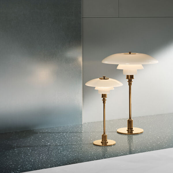 PH 2/1 bordslampa, m&auml;ssing, Louis Poulsen