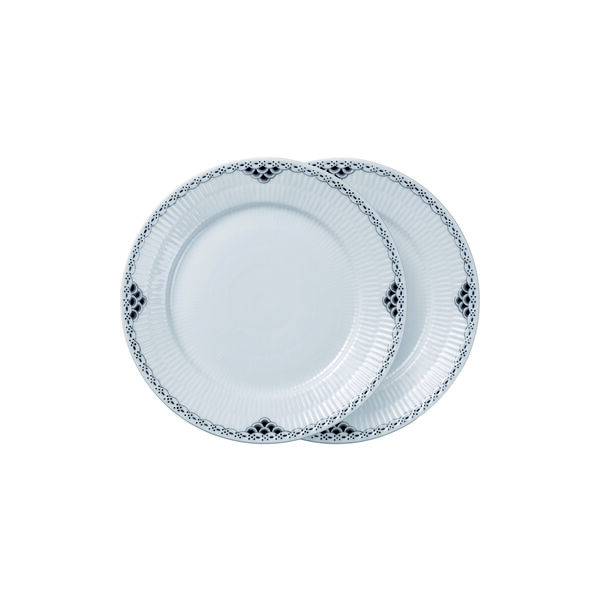 Black Lace Plate &Oslash; 22 cm, 2 pcs., Royal Copenhagen