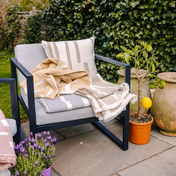 Lyme Grass pl&auml;d, yellow, ELVANG