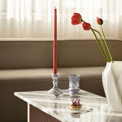 Blue Fluted Full Lace candle holder 13,5 cm, Royal Copenhagen