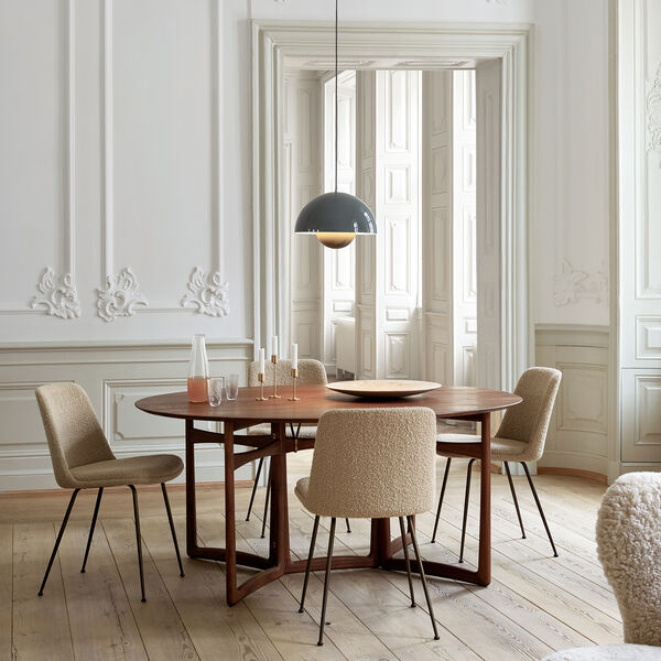 Drop Lei HM6 matbord, oljad valn&ouml;t, &Tradition