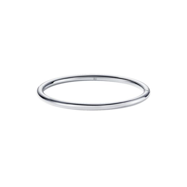 AN-O Bracelet, rhodium, bangle up