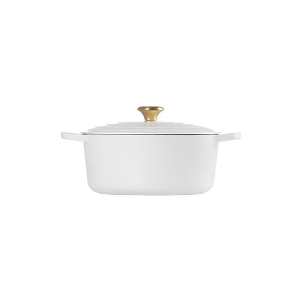 Signature gjutj&auml;rn rund gryta &Oslash; 28 cm, white, Le Creuset