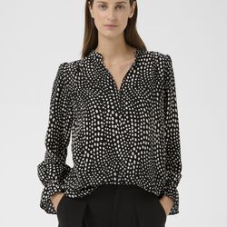 LibertyIW Blouse, black faded dot, InWear
