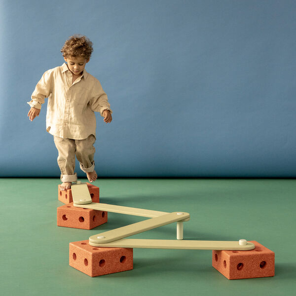 Balansbana, burnt orange/dusty green, MODU