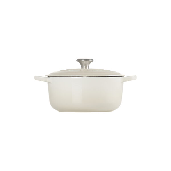 Signature gjutj&auml;rn rund gryta &Oslash; 20 cm, meringue, Le Creuset