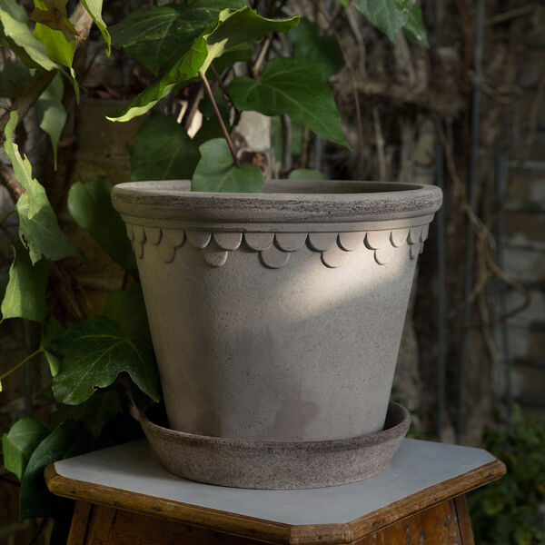 Københavner RAW kruka med fat, grey, Bergs Potter