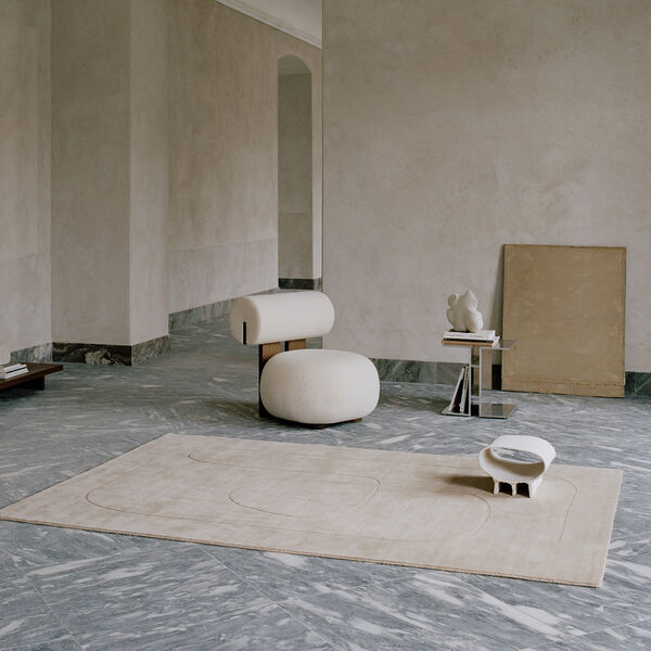 Cursive Expanse golvmatta, beige, Linie Design