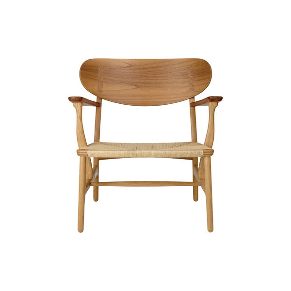 CH22 Loungestol, oljad teak/ek/natur, Carl Hansen & S&oslash;n