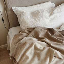 Horizon pläd, brown, ELVANG