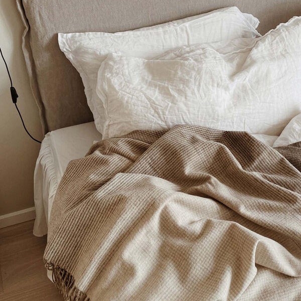 Horizon pläd, brown, ELVANG