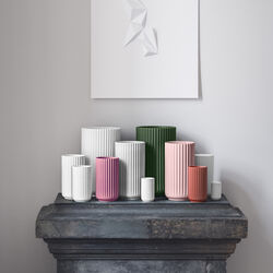 Lyngby vas, röd, Lyngby Porcelæn