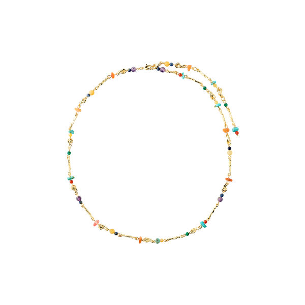 TRACE | Guldpl&auml;terad/Multi | Halsband, Pilgrim