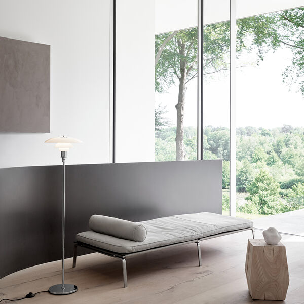 PH 3&frac12;-2&frac12; golvlampa, krom, Louis Poulsen