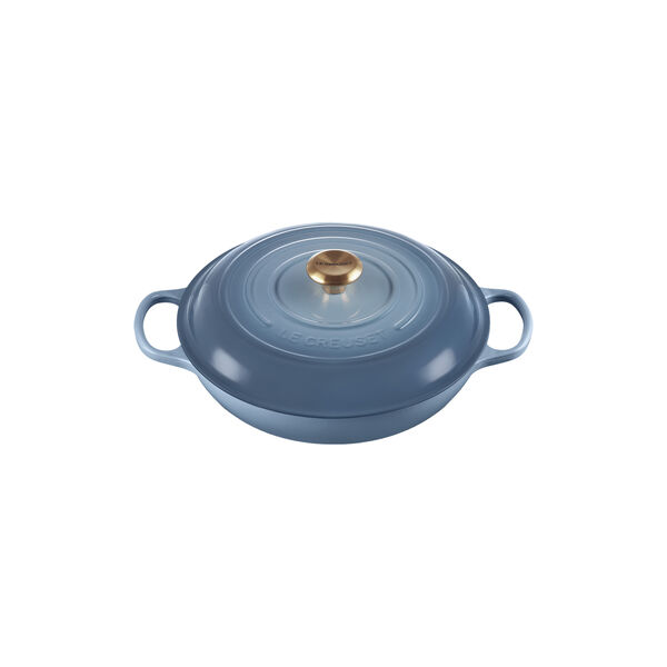 Signature gjutj&auml;rn buff&eacute;tgryta 30 cm, chambray, Le Creuset