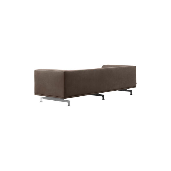 4511 Delphi 3 seater Sofa, Havanna/aluminium, Fredericia Furniture