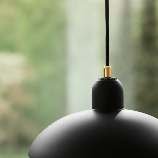 KAISER idell&trade; 6631-P Pendant, matt black/brass, Fritz Hansen