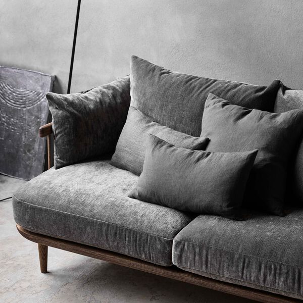 Fly SC3 2-seater Sofa, Hot Madison 093/smoked oiled oak, &Tradition