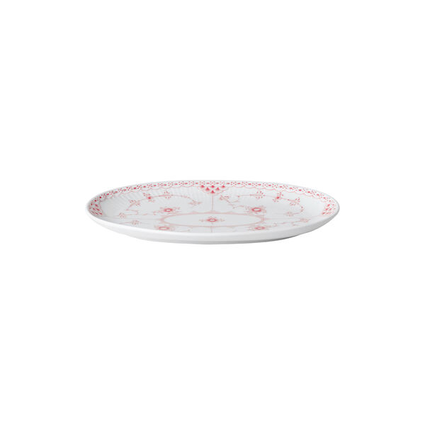 Coral Fluted Half Lace Oval Assiette 23,5 cm Coral Fluted Half Lace Oval Assiette 23,5 cm, Royal Copenhagen