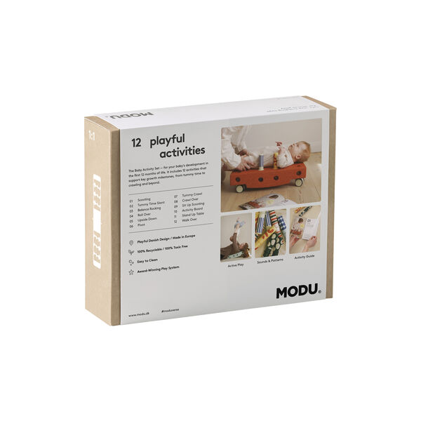 Aktivitetsset för bebisar, sand grey/honey yellow, MODU