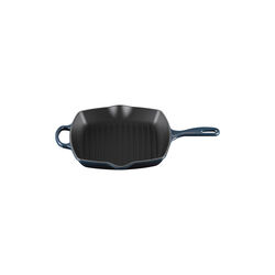Signature gjutj&auml;rn kvadratisk grillpanna 26 cm, nuit, Le Creuset