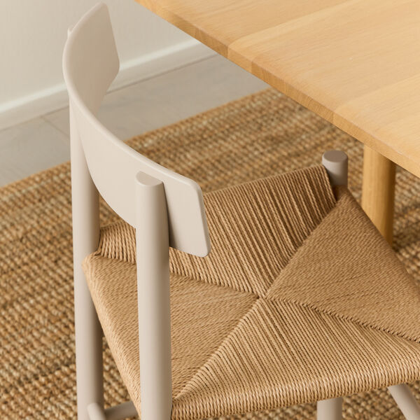 J39 Mogensen stol, pebble grey/natural, Fredericia Furniture