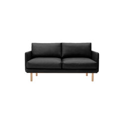 Emo 2-sits soffa, Dakar Black/naturoljad ek, Bruunmunch Furniture