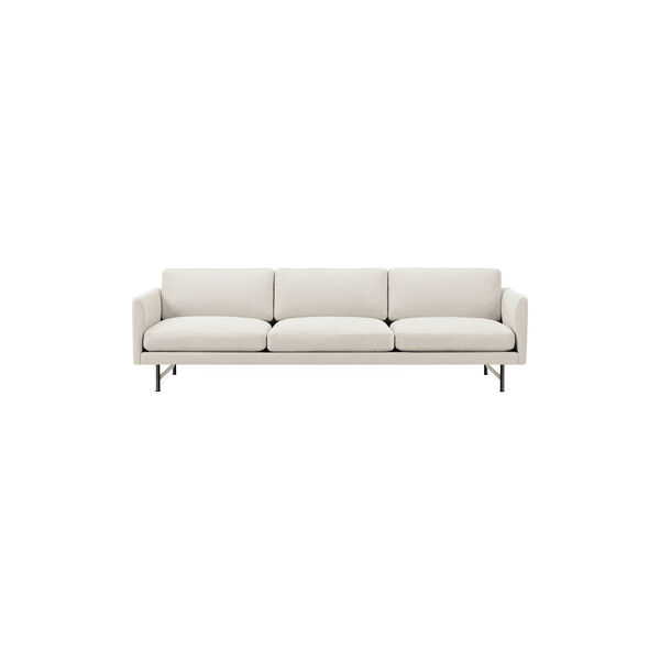 5623 Calmo 3-seater Sofa, Ecriture 0210/svart steel 5623 Calmo 3-seater Sofa, Ecriture 0210/svart steel, Fredericia Furniture