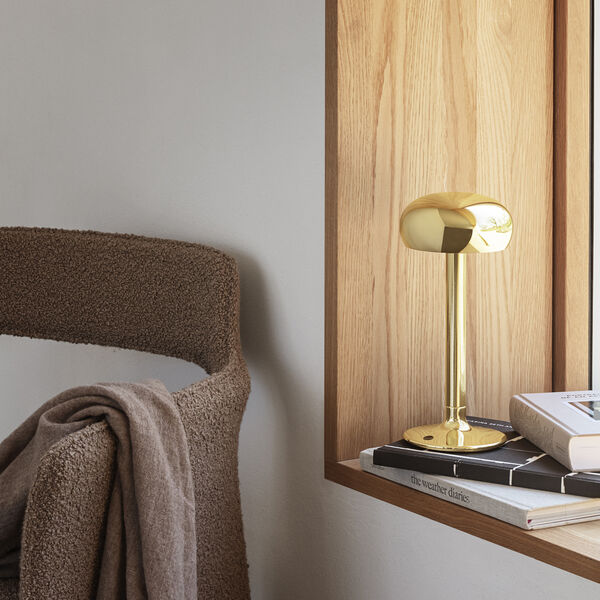 Emendo LED-batterilampa, brass, Eva Solo