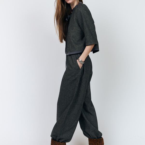 TrineLL Short Jacket 3/4, dark mokka, Lollys Laundry