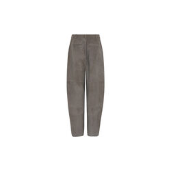 SuedaBBBarel suede pants, taupe grey, Bruuns Bazaar