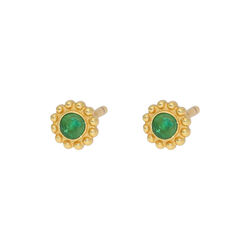 Ramona Studs, green, Nuni Copenhagen