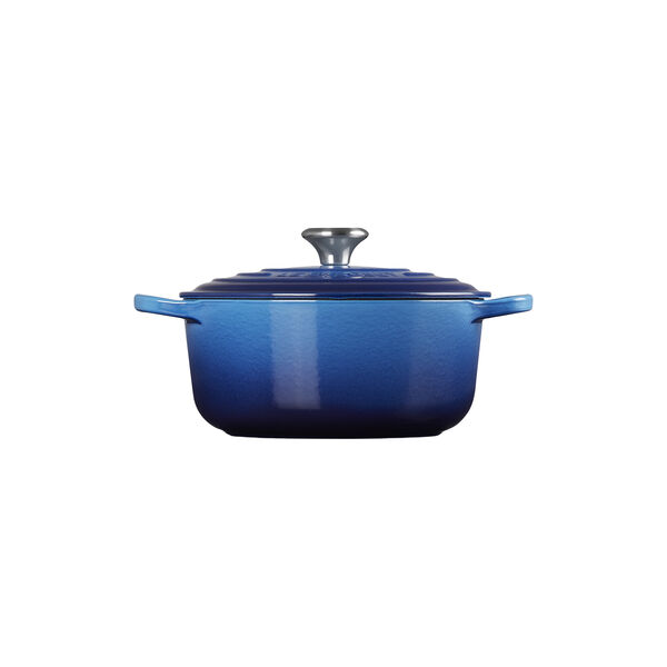 Signature gjutj&auml;rn rund gryta &Oslash; 20 cm, azure blue, Le Creuset