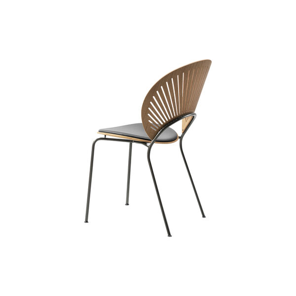 3396 Trinidad Chair with Seat Upholstery, oiled oak/black/flint, Fredericia Furniture
