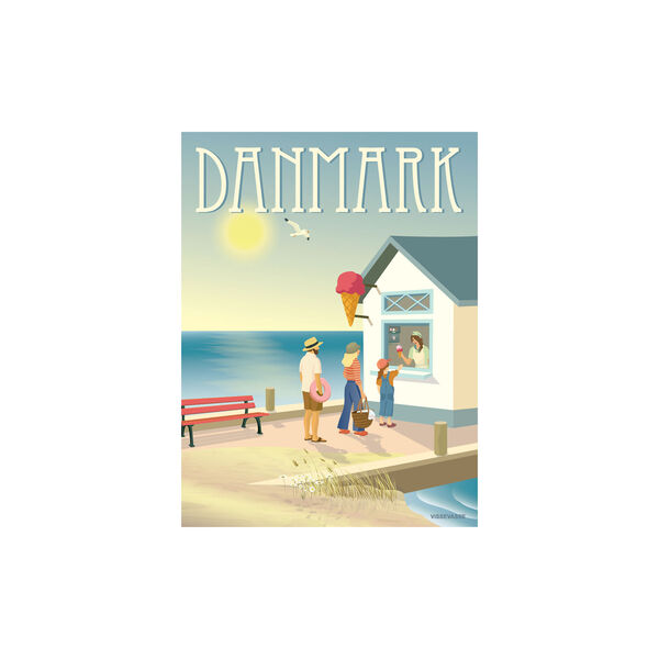 Denmark The Ice Cream Stand Poster Denmark The Ice Cream Stand Poster, ViSSEVASSE