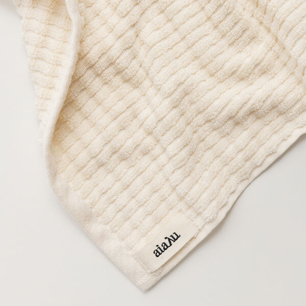 Cotton Senshu Towel, pure ecru, Aiayu