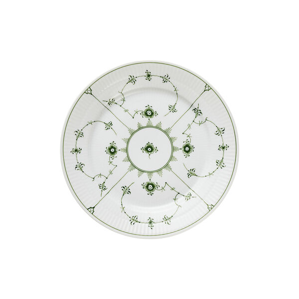 Green Fluted Plain Tallrik &Oslash; 22 cm, Royal Copenhagen