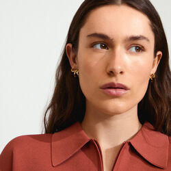 CASSIAN Studs, guldpläterat, Pilgrim