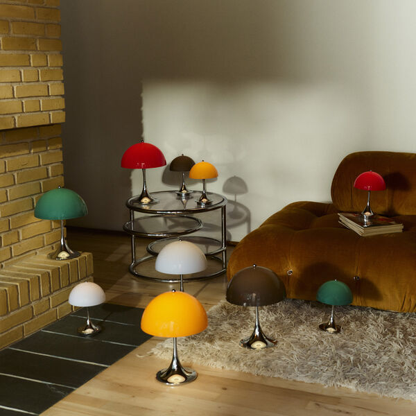 Panthella 250 Original Portable Table Lamp, opal orange, Louis Poulsen