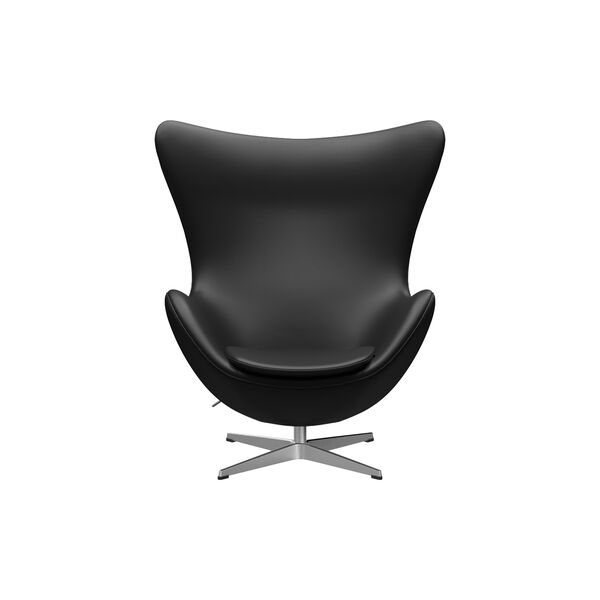 &Auml;gget&trade; 3316 Loungestol, Aura black/satin brushed aluminium, Fritz Hansen