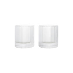 Ripple Tumblers 2 pcs., clear, Ferm Living