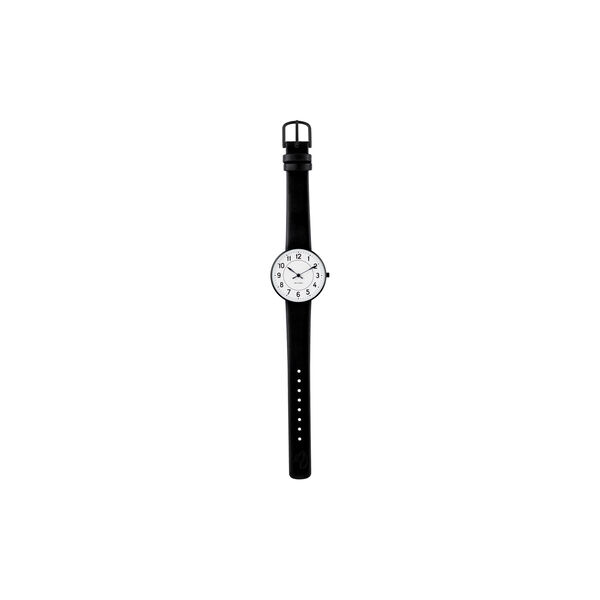Station armbandsur, white/black/black, Arne Jacobsen Watches